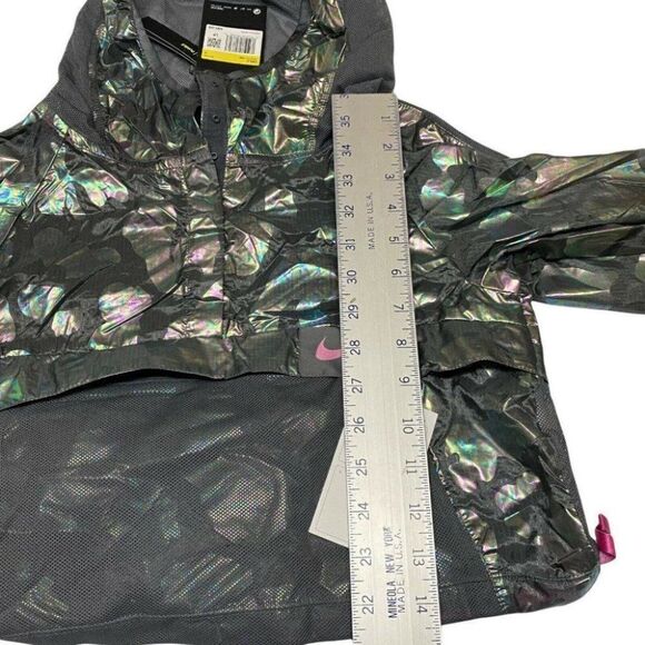 NIKE SPORTSWEAR GIRLS' S HIP PACK-IT PACKABLE JACKET Leopard Animal Print Logo - Picture 5 of 10